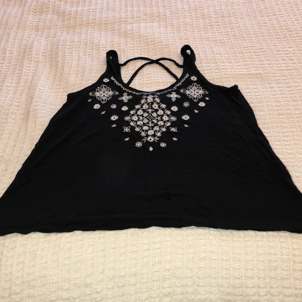 Black tank top